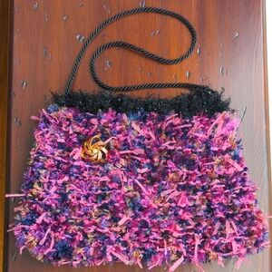 Vintage Pink Purple Colorful Textured Women's Bag